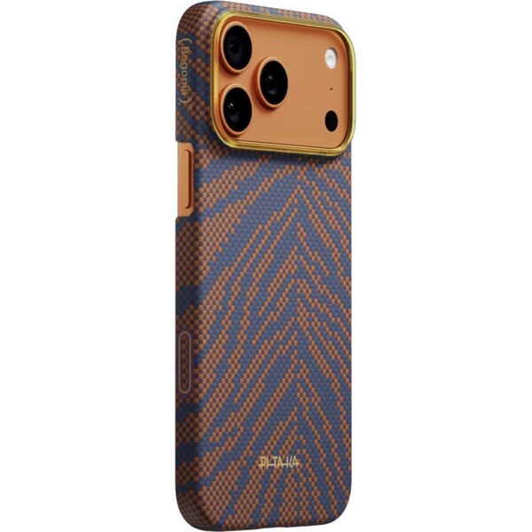 Kryt pro iPhone 17 Pro Pitaka Edge Case Breath of Veins Burning Orange