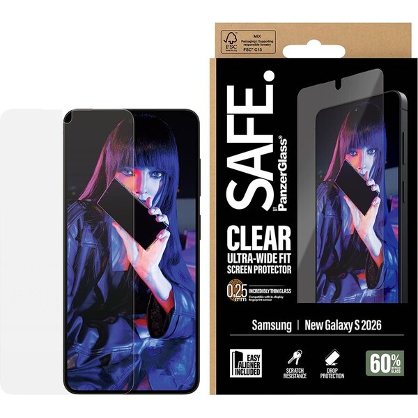 PanzerGlass® SAFE sklo s instalačním rámečkem Samsung Galaxy S26 - Ochranné folie a skla - Obrázek d_4f4183dc64224fd698a26f6a23a1a594