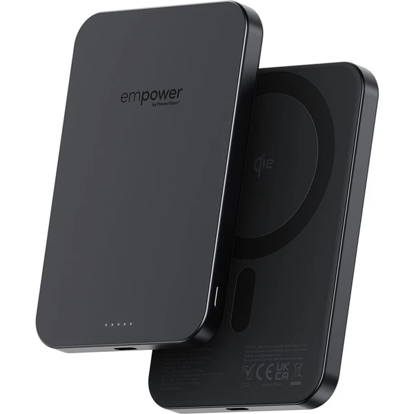 PanzerGlass® empower bezdrátová Qi2 powerbanka 5000 mAh, MagSafe, černá