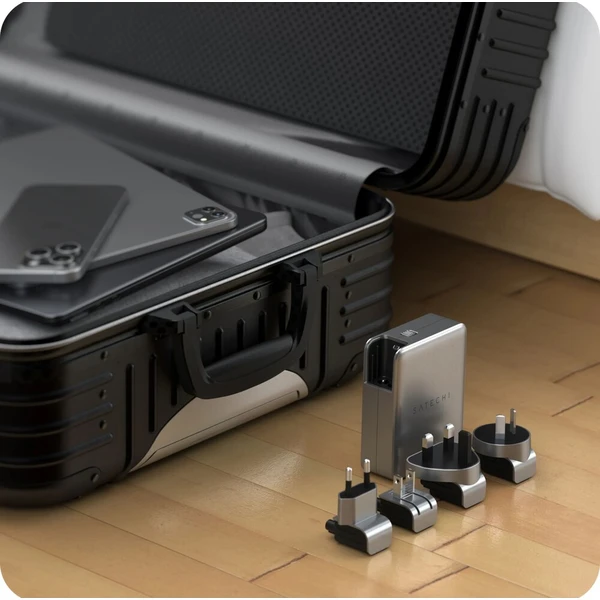 Satechi 145W USB-C GaN cestovní nabíječka (4x USB-C) vesmírně šedý - Nabíječky - Obrázek d_521eee667efc4b7192eb7d07b3416ca6