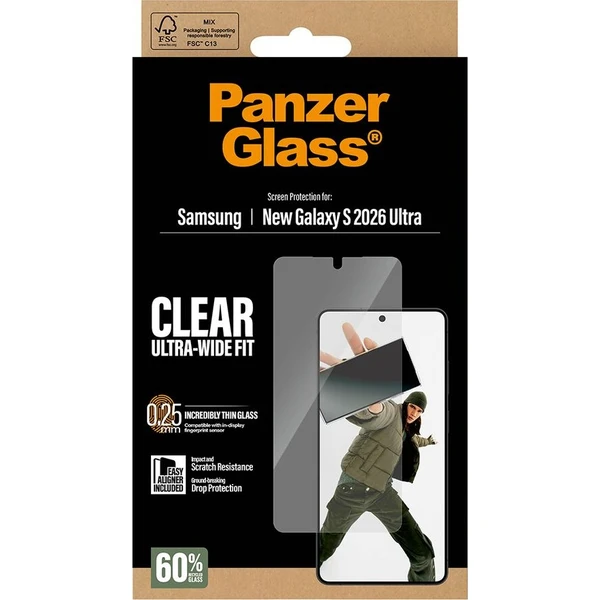 PanzerGlass® Ultra-Wide Fit sklo s instalačním rámečkem Samsung Galaxy S26 Ultra - Ochranné folie a skla - Obrázek d_524fab850a4a45be8bf3ab53a46a2571