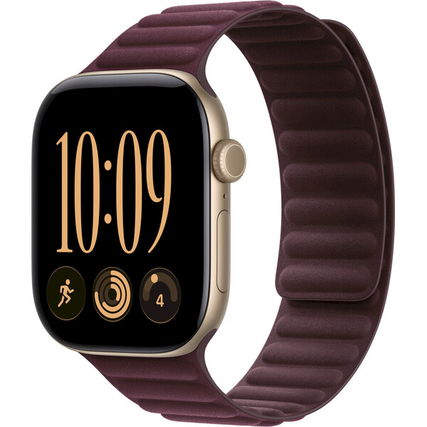 Apple Watch 42/41/40/38mm burgundy red magnetic band M/L