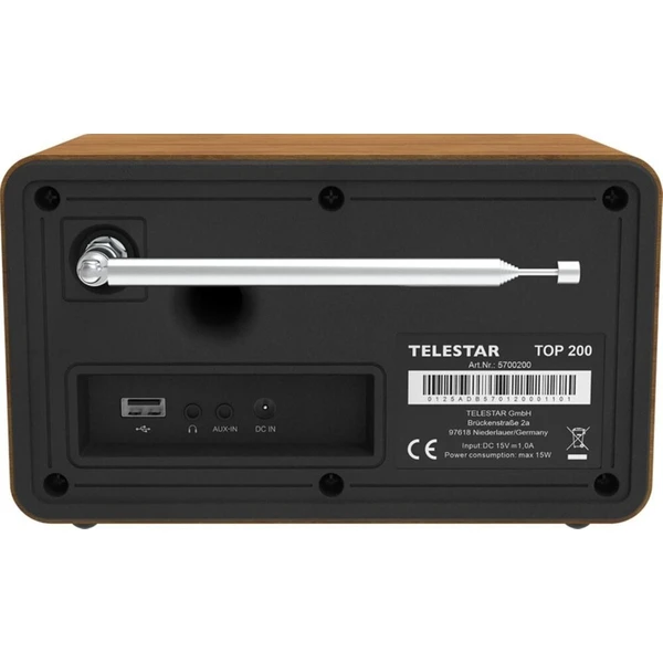 Telestar TOP 200 internetové/DAB+/FM/Wi-Fi/USB/BT rádio hnědé - Rádia - Obrázek d_52c474858bb3414f99817da178089443