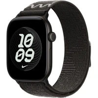 Apple Watch 49/46/45/44mm After Dark Black provlékací sportovní řemínek Nike - Řemínky