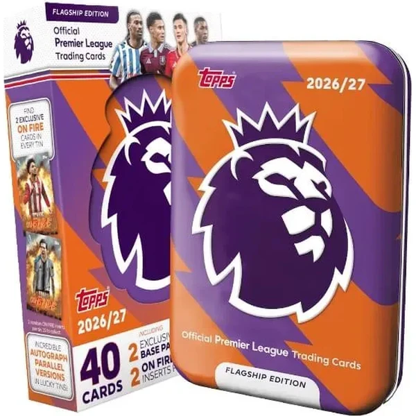 Topps Premier League 2027 - Mega Tin (with tray) - Fotbalové karty - Obrázek d_53aac9673ed04cecb6058eacc038eaee