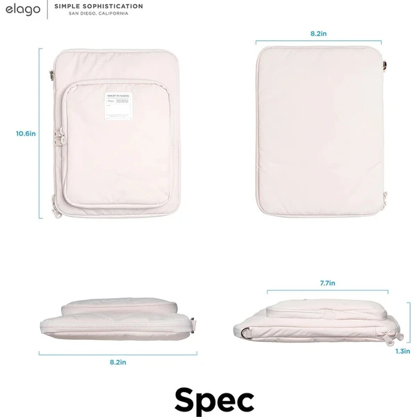 ELAGO Tablet Sleeve pouzdro pro 11'' iPad/Tablet světle růžové - Pouzdra - Obrázek d_53df0ecb66e944548dcda54425545c8f