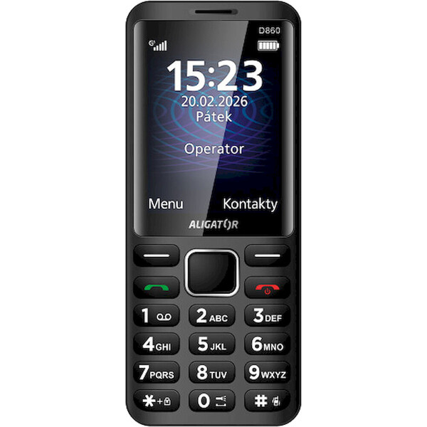 Aligator D860 AD860BK Černá