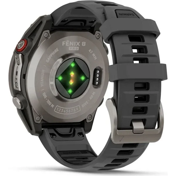 Garmin fenix 8 Pro AMOLED Sapphire 47 mm titanové se silikonovým řemínkem grafitové/černé - Chytré hodinky - Obrázek d_54a7894ca86d4e8aa83c80b6d302bd9a