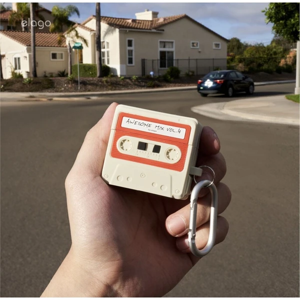 ELAGO Cassette TAPE pouzdro Airpods 4 béžové - Pouzdra - Obrázek d_54acc20010ae49ccba37a0b8e914c9b1