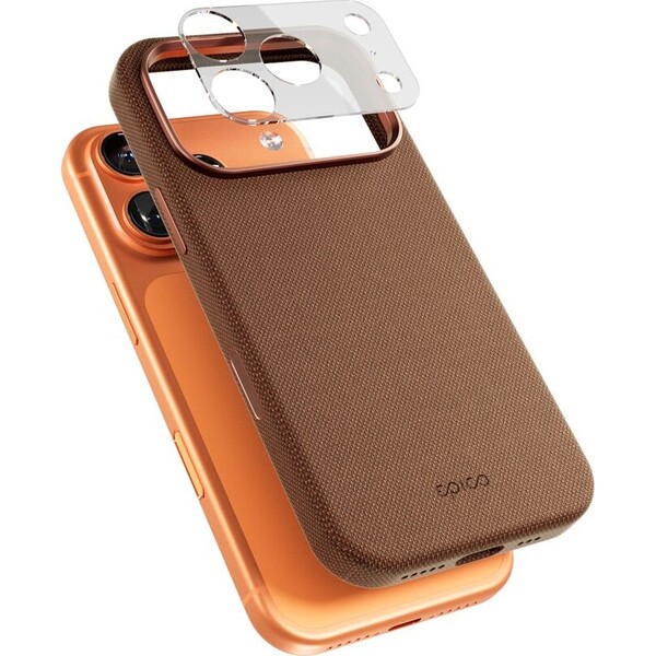Epico SolidWoven Pro Mag+ Case kryt iPhone 17 Pro Max + camera island protector siensky hnědý