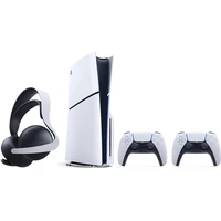 PlayStation 5 Slim 1TB + DualSense Wireless Controller bílý + PlayStation PULSE Elite - Konzole