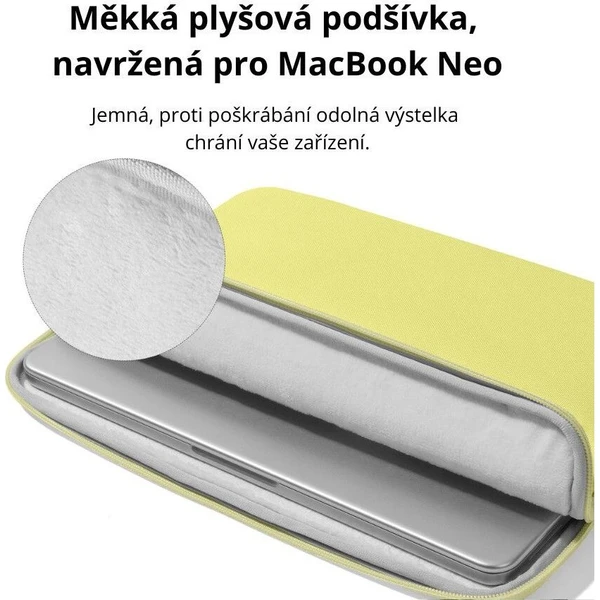tomtoc Light A18 sleeve pouzdro 13" MacBook Neo žluté - Pouzdra - Obrázek d_555cd04d8d064287bb0aff9a75d8ac1d