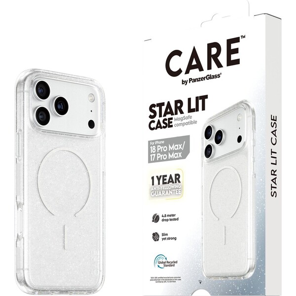 PanzerGlass CARE Star Lit MagSafe kryt Apple iPhone 18 Pro Max/17 Pro Max čirý