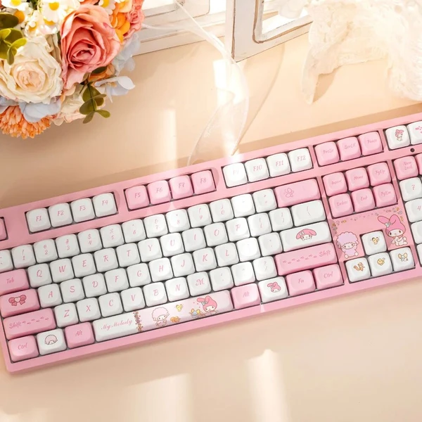 Akko x My Melody 3108 V3 Akko Frost Pink klávesnice (US) růžová - Klávesnice - Obrázek d_55be5b24ff22452dbde53f7de2c91280