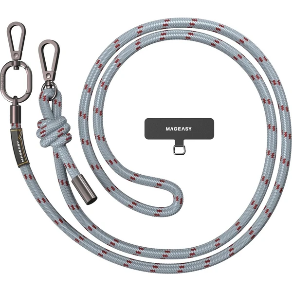 MagEasy Strap Lanyard 8.3mm univerzální popruh Misty Blue/Red