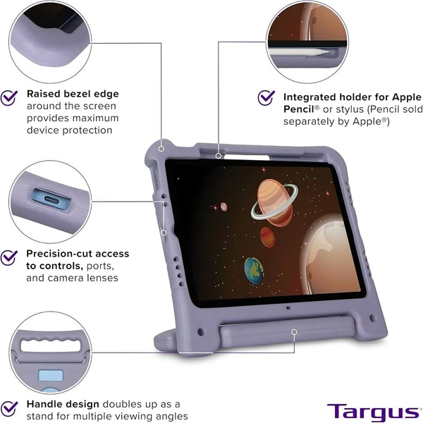 Targus Kids antibakteriální kryt pro iPad 10,9 - 11" purpurový - Pouzdra - Obrázek d_567764b615714d7b94716413c98868fa