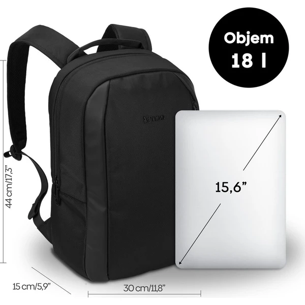 TIGO Crest batoh 15,6" černý - Batohy - Obrázek d_5715445cc0bb4fc78bf0da1d10905fb9