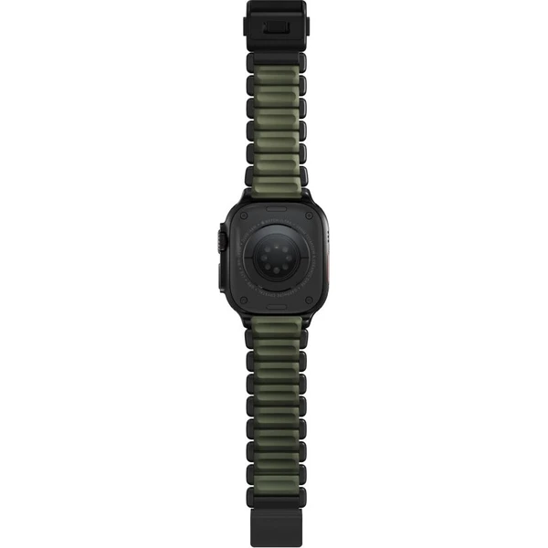 Nomad Stratos Band FKM řemínek Apple Watch 45/46/49mm Black Titanium Forest Green - Řemínky - Obrázek d_573a869462364a6595fcba08f0954eb5