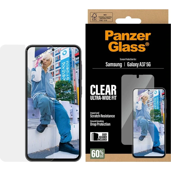 PanzerGlass® Ultra-Wide Fit sklo s instalačním rámečkem Samsung Galaxy A37 - Ochranné folie a skla - Obrázek d_57d652fbac0441859f6630c59063a652