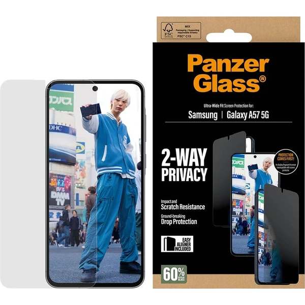 PanzerGlass® Privacy sklo s instalačním rámečkem Samsung Galaxy A57 - Ochranné folie a skla - Obrázek d_5806884e5cf4463bbb34fb53d4963672