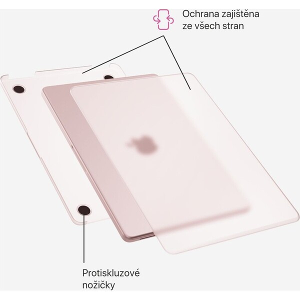 iWant Slim Shell pouzdro pro MacBook Neo 13" matná ruměná - Pouzdra - Obrázek d_58602827c2f0436e8e509e50dcb4e7c2