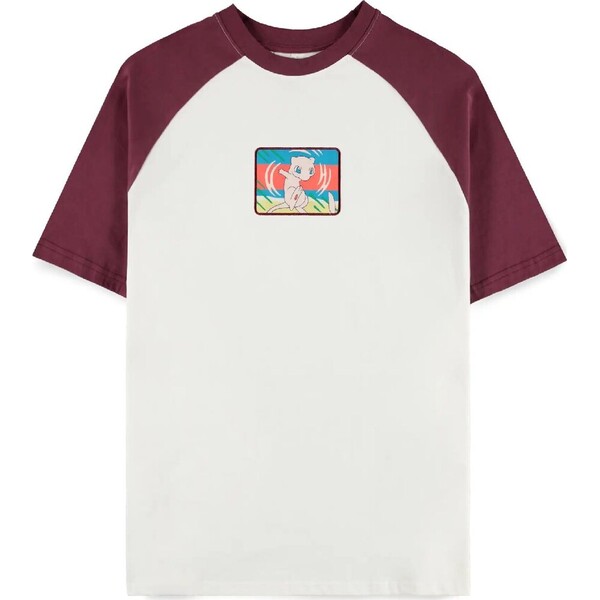 Tričko Pokémon - Mew Raglan XS Bílá/Červená