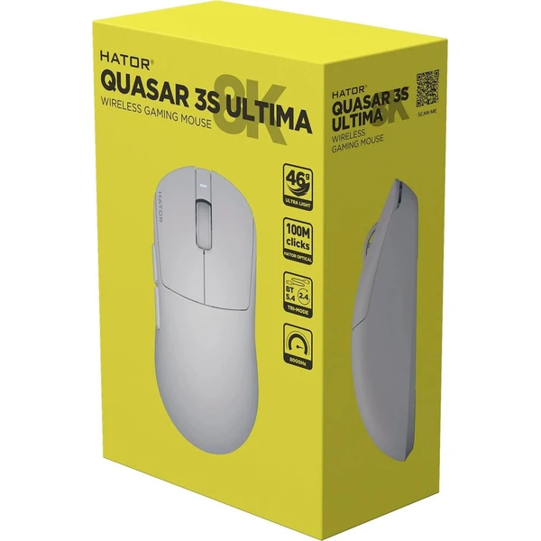 HATOR Quasar 3S ULTIMA 8K bezdrátová herní myš bílá - Myši - Obrázek d_5975b276e5ce4362b4e2b2b6c4d07769