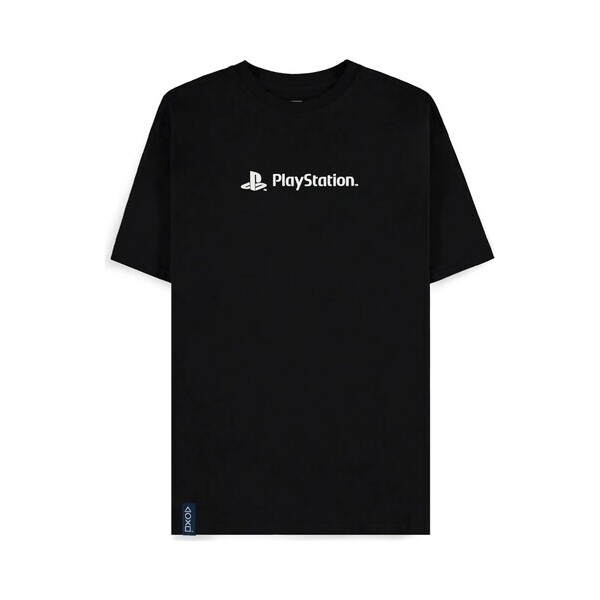 Tričko Difuzed PlayStation - Logo and Symbol S Černá