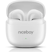 Niceboy Beans 5 POP bezdrátová sluchátka bílá - Sluchátka