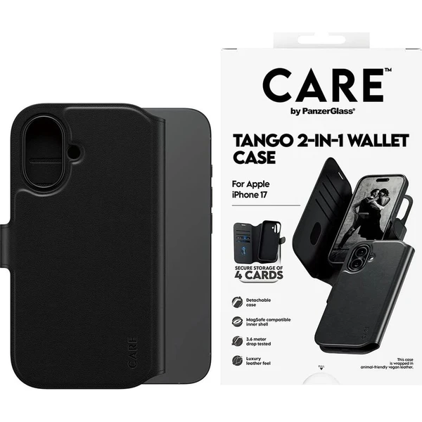 PanzerGlass® CARE Tango 2v1 Wallet MagSafe pouzdro Apple iPhone 17e/16e černé - Pouzdra - Obrázek d_59ae51b35ea6416d93c0802baf24cfdf