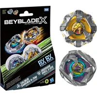 Beyblade X Calibur Samurai 6-70M BX & Obsidian Shell 3-85S BX Dual Pack Set - Hračky