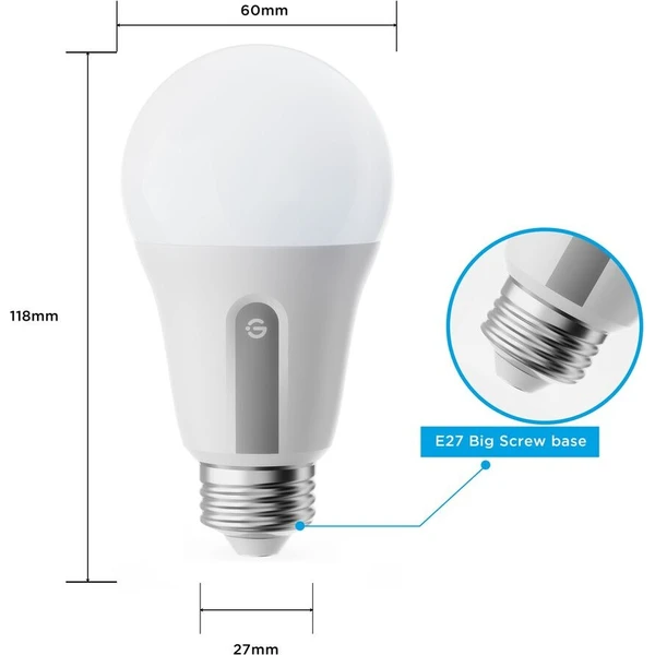 Govee Smart žárovka WW 9W-60W 800lm E27 2ks Long Life, Matter - Žárovky - Obrázek d_5aab9b2424d44f49b3b3b959ec35b0c9