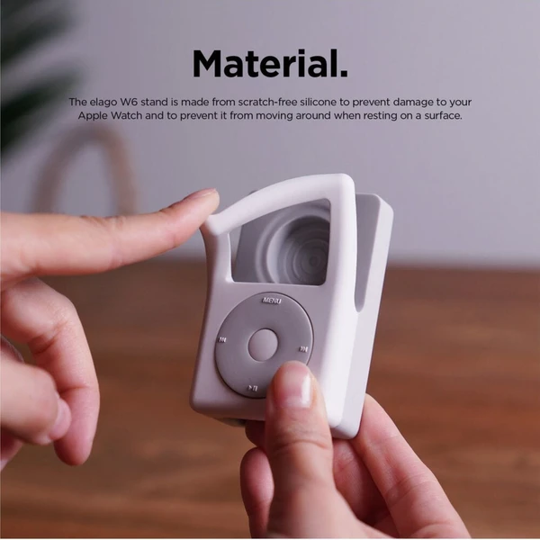 ELAGO W6 Retro iPod stojánek pro Apple Watch bílý/šedý - Stojánky - Obrázek d_5d5e29d9bc8d473f8ee9ea7681fcd05a