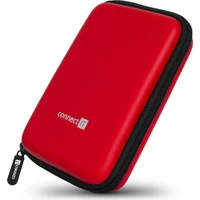 CONNECT IT HardShellProtect pevné skořepinové ochranné pouzdro na 2,5" HDD červené - Pouzdra