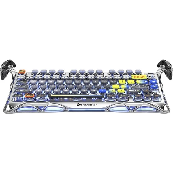 GravaStar Mercury K1 Pro Interstellar Silver herní klávesnice