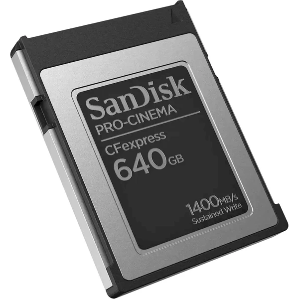 SanDisk CFexpress karta 640GB PRO-CINEMA Typ B - Paměťové karty - Obrázek d_5e70e9796fcc4343a1d47edb326f4e04