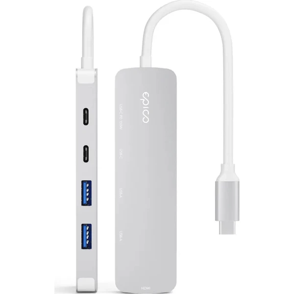 Epico UltraHub 5in1 Slim Alu USB-C Hub EH15 stříbrný - USB huby - Obrázek d_5e8b75fee6e1435dbc97b549501cedbf