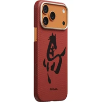 Pitaka Edge Case Ink Horse MagSafe kryt iPhone 17 Pro Max Cinnabar - Pouzdra