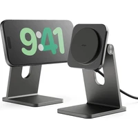 ELAGO Wireless Charging Aluminium Stand Qi2/MagSafe nabíjecí stojánek 15W černý - Nabíječky