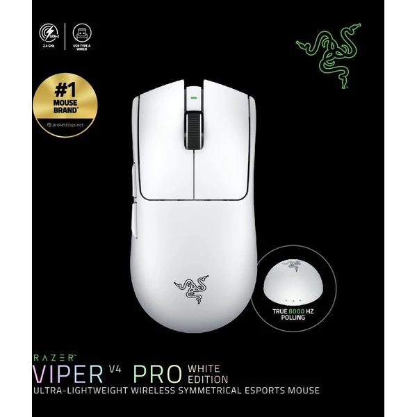 Razer Viper V4 Pro bezdrátová herní myš bílá - Myši - Obrázek d_5faa3652f3b44ef0a18bc77343cbbba1