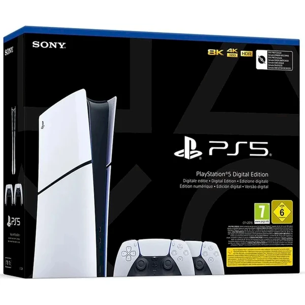 PlayStation 5 Slim Digital Edition 825GB + DualSense bílý + Nabíjecí stanice ovladače DualSense - Konzole - Obrázek d_600231aed10f452ab69b5545ee460f10