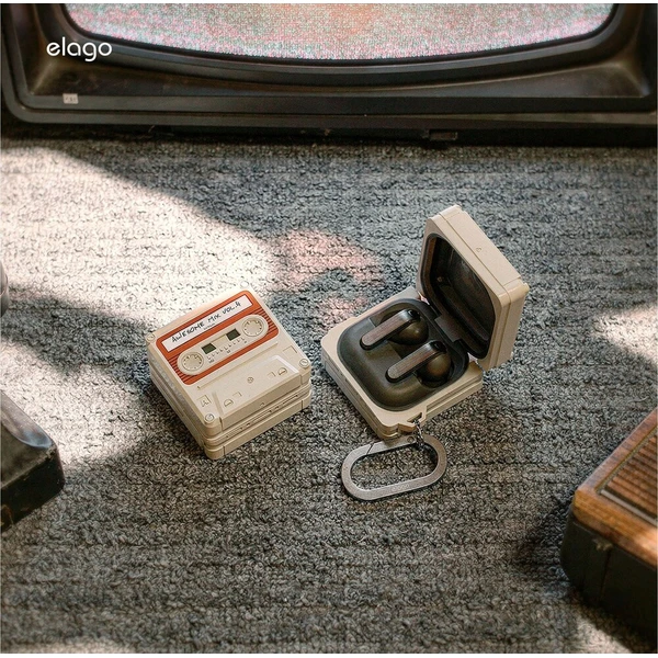 ELAGO Retro Cassette TAPE pouzdro Samsung GalaxyBuds4/Buds4 Pro béžové - Pouzdra - Obrázek d_60e2909dcc054dbf85e1f50991b70faa