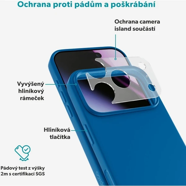 Epico Silicone Pro Mag+ MagSafe/Qi2 silikonový kryt iPhone 17 Pro/18 Pro modrý - Pouzdra - Obrázek d_61128fe1a3264f34a4f218be322bd9c5