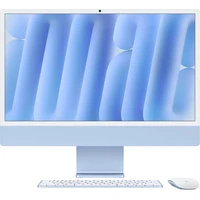 CTO Apple iMac 24" (2024) 8CPU / 16GB / 512GB / modrá / 1Gbps / Mouse / CZ Touch ID NUM KLV / Stojan - All-in-one