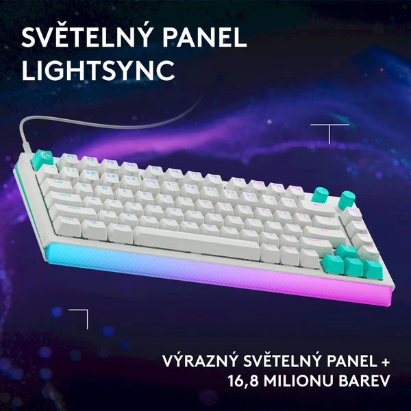 Logitech G512 X 75% herní klávesnice Tactile US INTL bílá - Klávesnice - Obrázek d_61a9862407b94786b9119589db8e589d