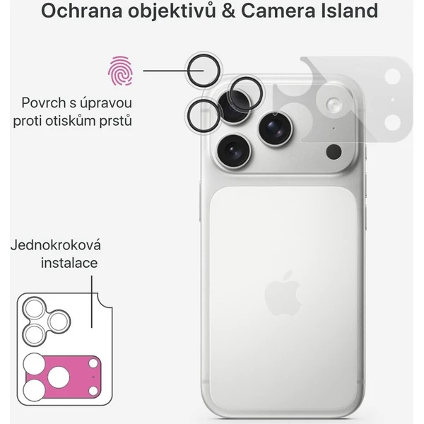 iWant Antireflexní ochrana čoček s aplikátorem pro iPhone 18 Pro Max - Ochranné folie a skla - Obrázek d_61cce5a3acf6442c8bf72c022132b2c1