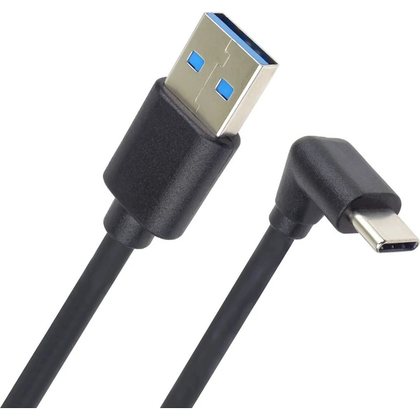 PremiumCord USB-A/USB-C napájecí kabel se zahnutým konektorem 2m černý - Kabely a redukce - Obrázek d_61e9d54016b9424580bc0808022c8590