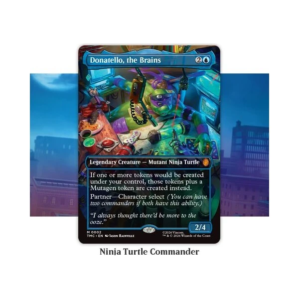 Magic: The Gathering - Teenage Mutant Ninja Turtles Commander Deck: Turtle Power! - MTG karty - Obrázek d_62198100646e4aa6bf7028162d7d8036