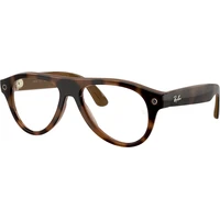 Meta RAY-BAN Aviator Gen 3 (Velké) chytré brýle (zatmavovací hnědá skla) želva - AR brýle