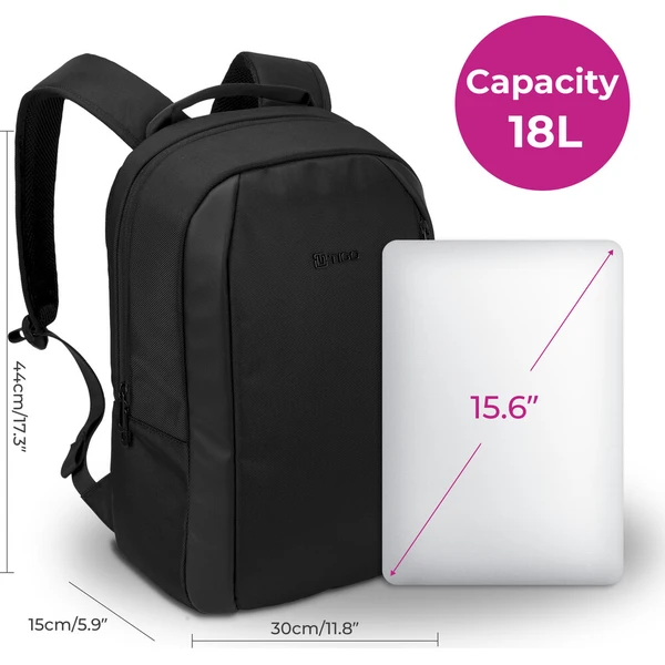 TIGO Crest batoh 15,6" černý - Batohy - Obrázek d_62b607bcacd84029a148079deb539f10
